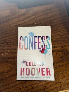 Confess by Colleen Hoover - White Cover with Multicolor Lettering
